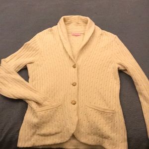 Lilly Pulitzer cable knit cardigan sweater